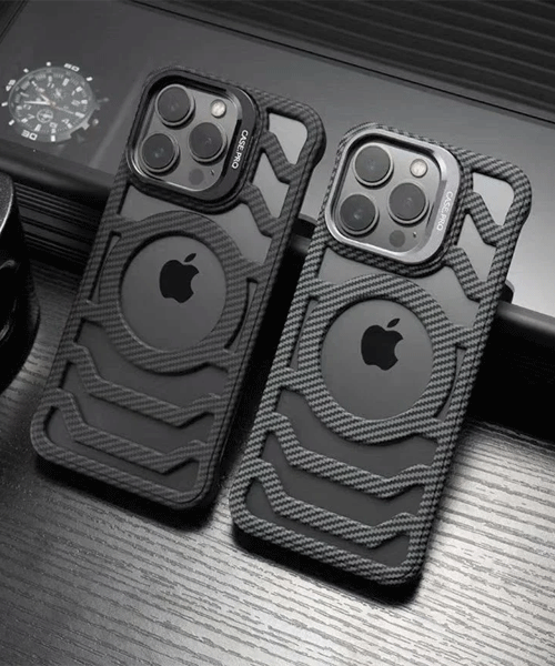 Carbon Fiber Stand Case For iPhone