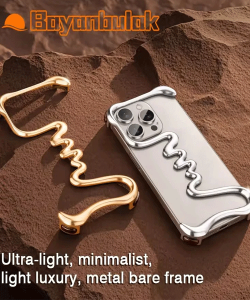 One Line Aluminium Phone Case For iPhone