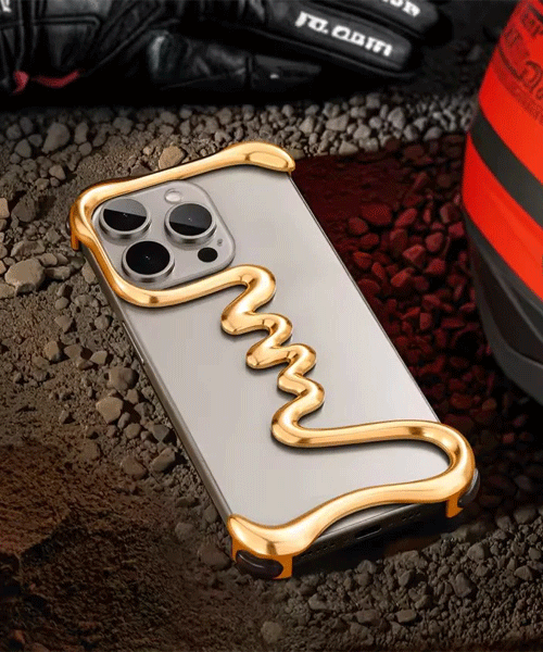 One Line Aluminium Phone Case For iPhone